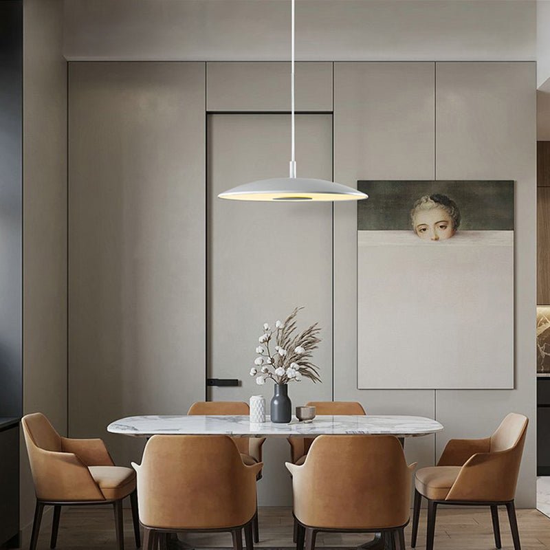 Nickel Iron LED Pendant Lamp | Modern Nordic Hanging Light | 42W LED Included | Indoor Ceiling Lighting | Living Room & Dining Area