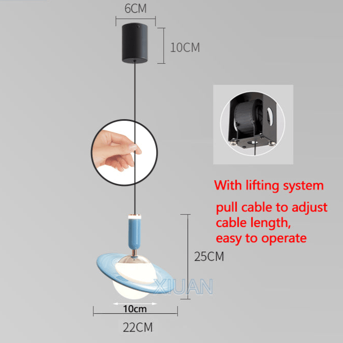 Saturn Design Pendant Lamp