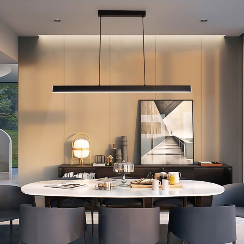 Scandinavian Pendant Light for Kitchen Table & Island | Minimalist Matte Design | Warm White LED 3000K | Adjustable Hanging Cables