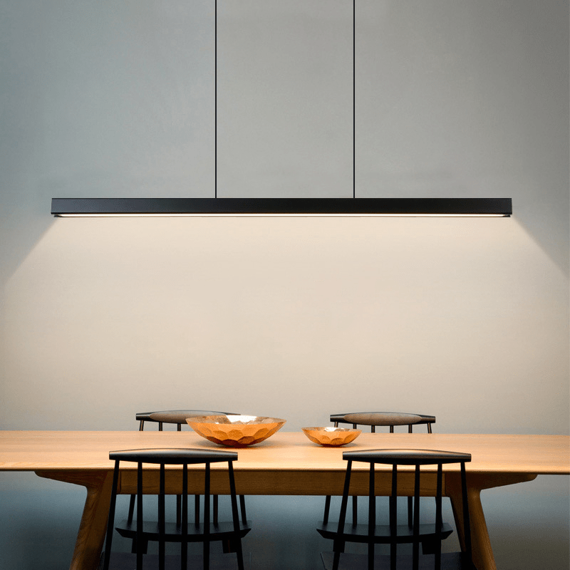 Scandinavian Pendant Light for Kitchen Table & Island | Minimalist Matte Design | Warm White LED 3000K | Adjustable Hanging Cables