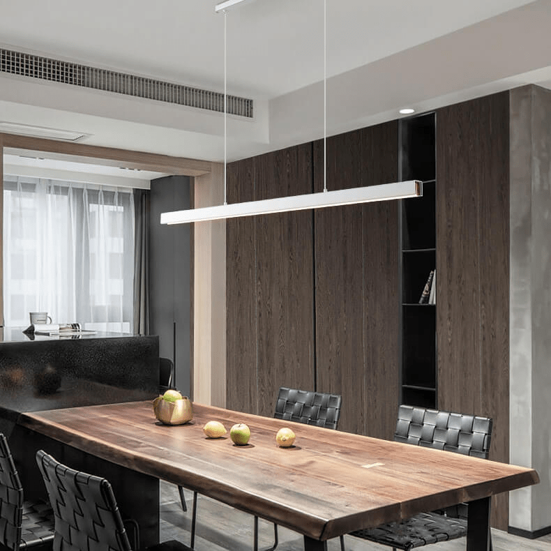 Scandinavian Pendant Light for Kitchen Table & Island | Minimalist Matte Design | Warm White LED 3000K | Adjustable Hanging Cables