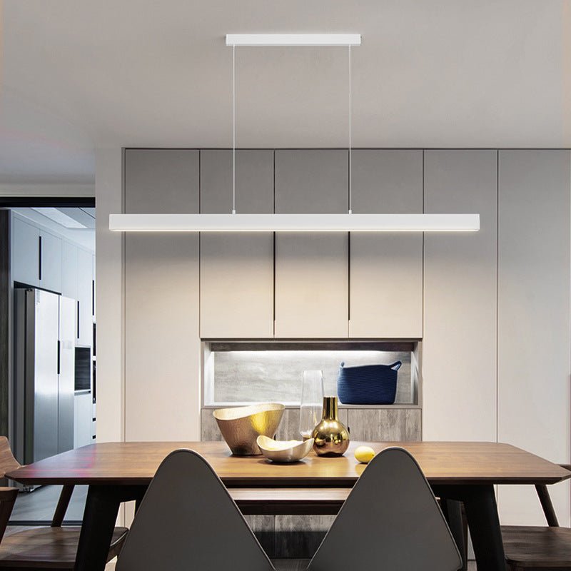 Scandinavian Pendant Light for Kitchen Table & Island | Minimalist Matte Design | Warm White LED 3000K | Adjustable Hanging Cables
