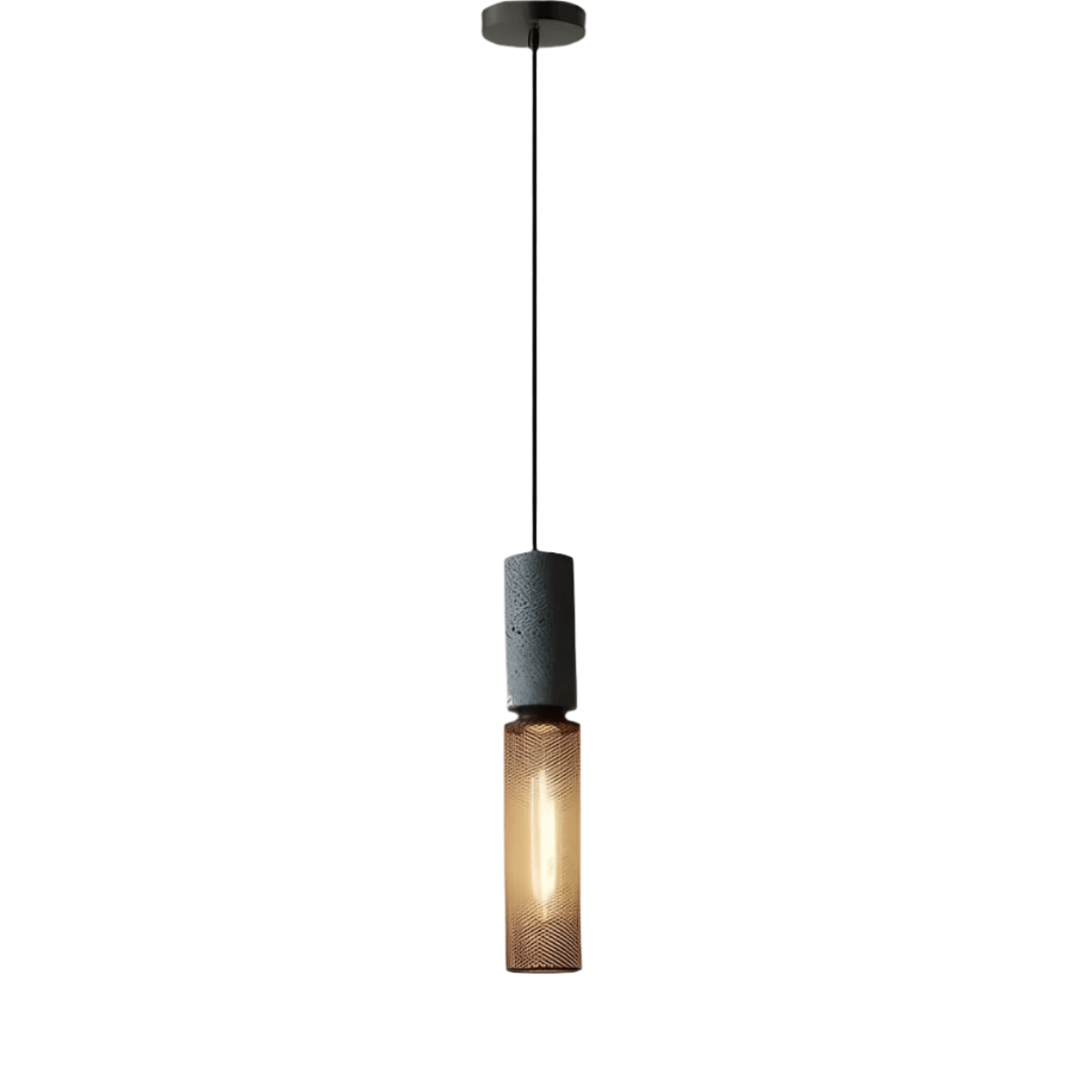 Industrial Loft Pendant Light for Kitchen & Dining | Concrete Iron Design | E27 LED Bulb | Adjustable 150cm Cable | 6.5–25cm