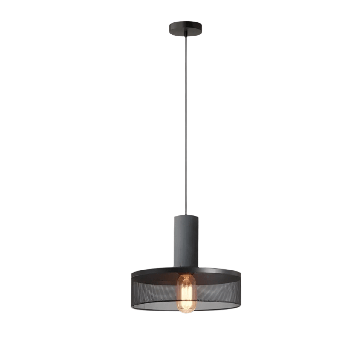 Industrial Loft Pendant Light for Kitchen & Dining | Concrete Iron Design | E27 LED Bulb | Adjustable 150cm Cable | 6.5–25cm