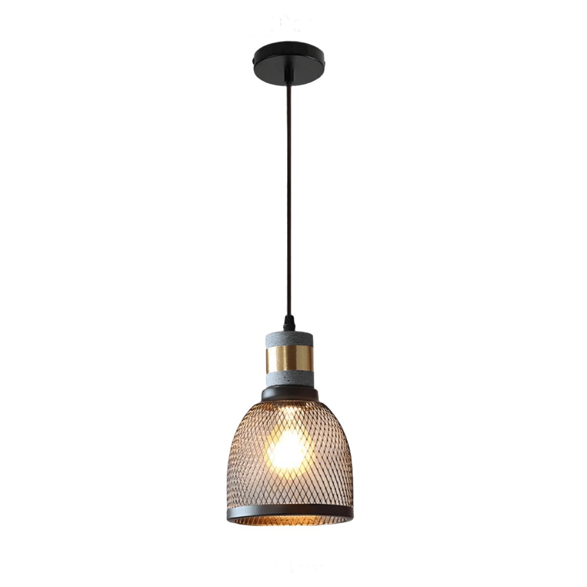 Industrial Loft Pendant Light for Kitchen & Dining | Concrete Iron Design | E27 LED Bulb | Adjustable 150cm Cable | 6.5–25cm