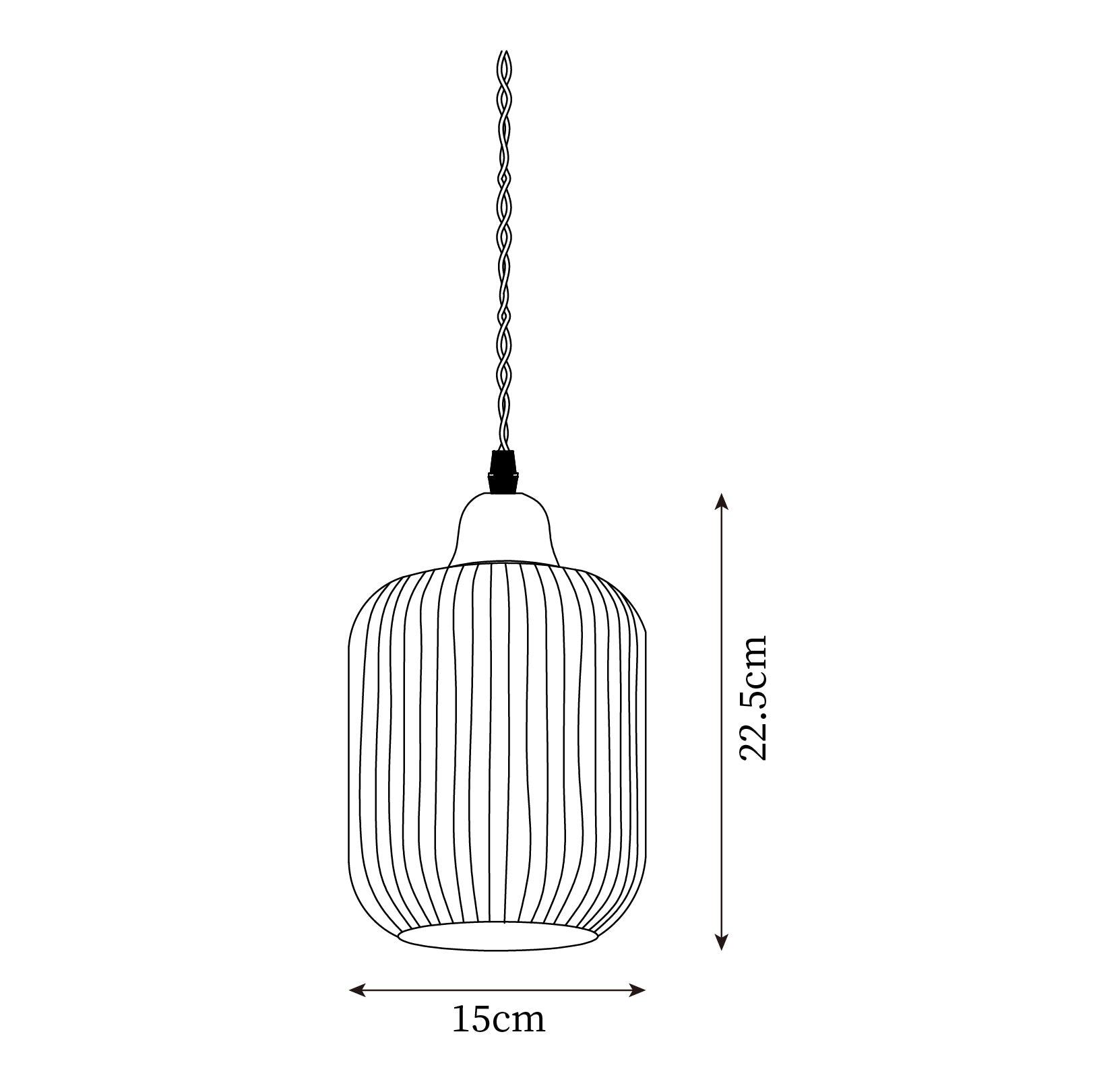 Ceramic Pendant Light for Dining Room & Bedroom | Scandinavian Oak Design | E26/E27 Socket | Rustic Minimalist Hanging Lamp
