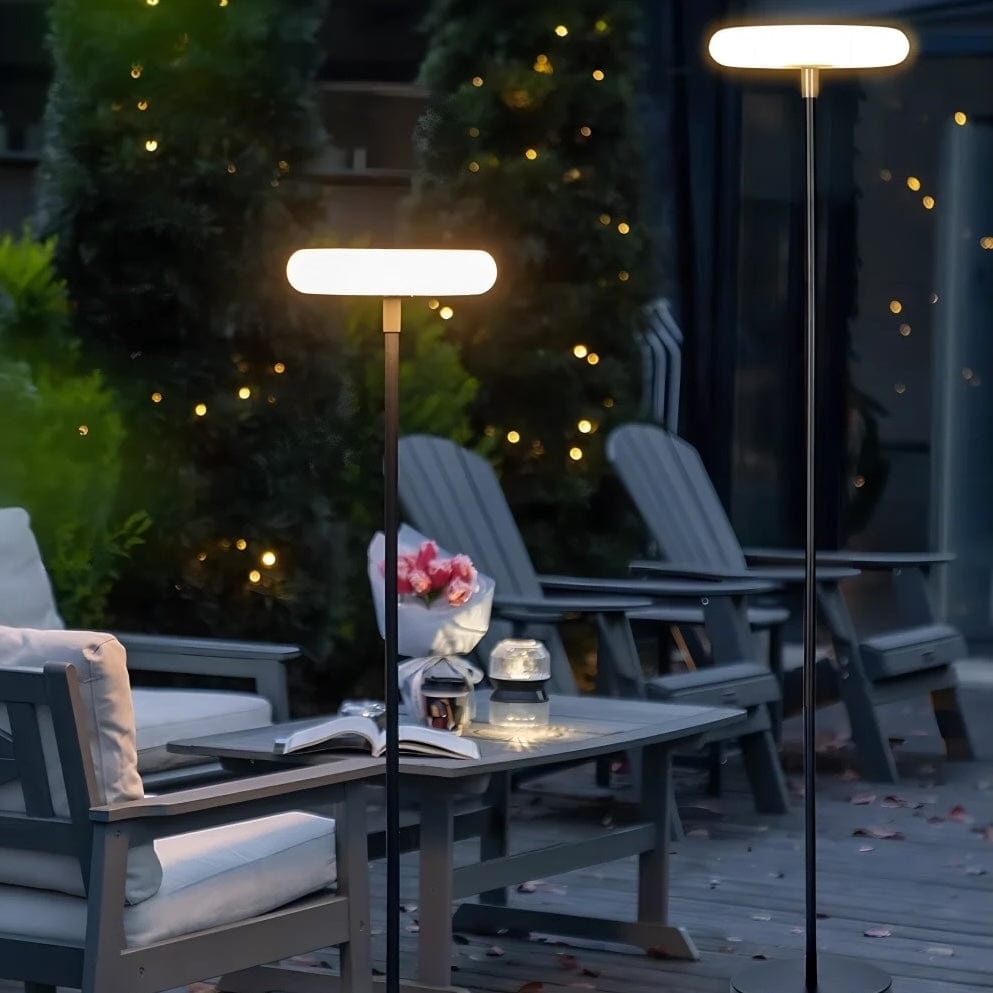 Solar Outdoor Garden Light for Pathway & Yard | Modern Metal Acrylic Post Lamp | E27 LED | IP65 Waterproof | 172cm
