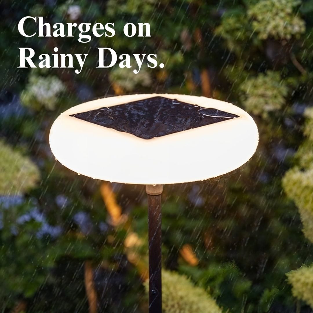 Solar Outdoor Garden Light for Pathway & Yard | Modern Metal Acrylic Post Lamp | E27 LED | IP65 Waterproof | 172cm