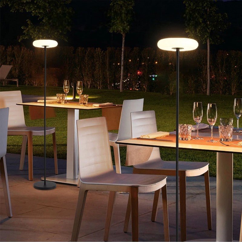 Solar Outdoor Garden Light for Pathway & Yard | Modern Metal Acrylic Post Lamp | E27 LED | IP65 Waterproof | 172cm