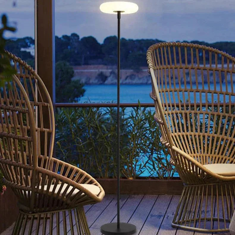 Solar Outdoor Garden Light for Pathway & Yard | Modern Metal Acrylic Post Lamp | E27 LED | IP65 Waterproof | 172cm
