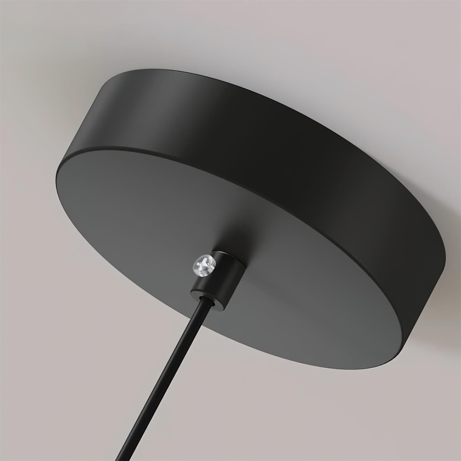 Scandinavian Pendant Lamp for Kitchen & Dining | Dish-Shaped Minimalist Light | Wood Accent Design | E27 Socket | 28cm