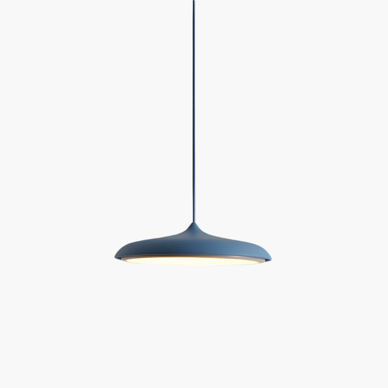 Scandinavian Disc Pendant Lamp for Dining Room & Kitchen | Minimalist Floating LED Light | Metal & Acrylic | 25–40cm