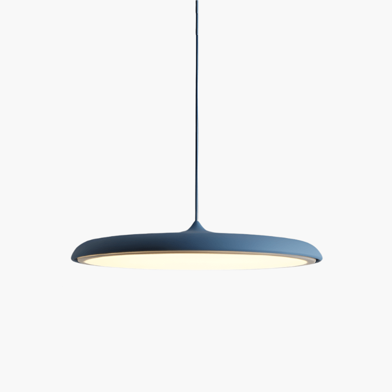 Scandinavian Disc Pendant Lamp for Dining Room & Kitchen | Minimalist Floating LED Light | Metal & Acrylic | 25–40cm