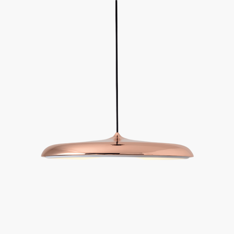 Scandinavian Disc Pendant Lamp for Dining Room & Kitchen | Minimalist Floating LED Light | Metal & Acrylic | 25–40cm