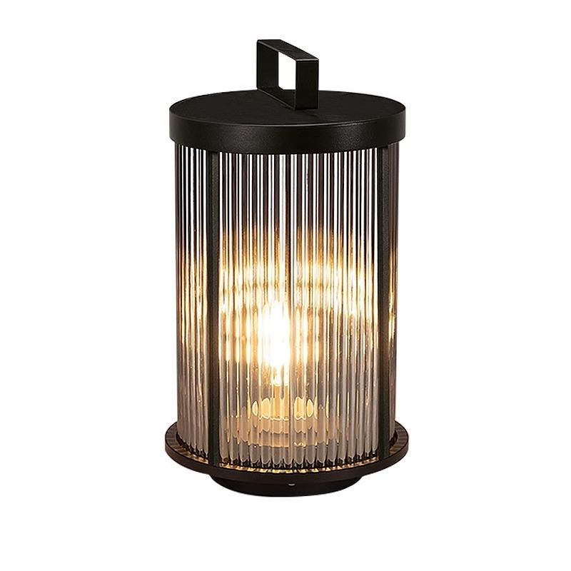 Crystal Glass Outdoor Lamp Retro Solar Garden Light | Waterproof LED | Stainless Steel | Lawn & Patio Lighting