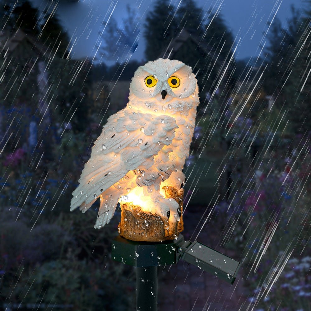 Solar Owl Lamp 2-Pack Outdoor LED Garden Lights | Decorative Animal Design | IP65 Waterproof | ABS Solar Pathway Lighting