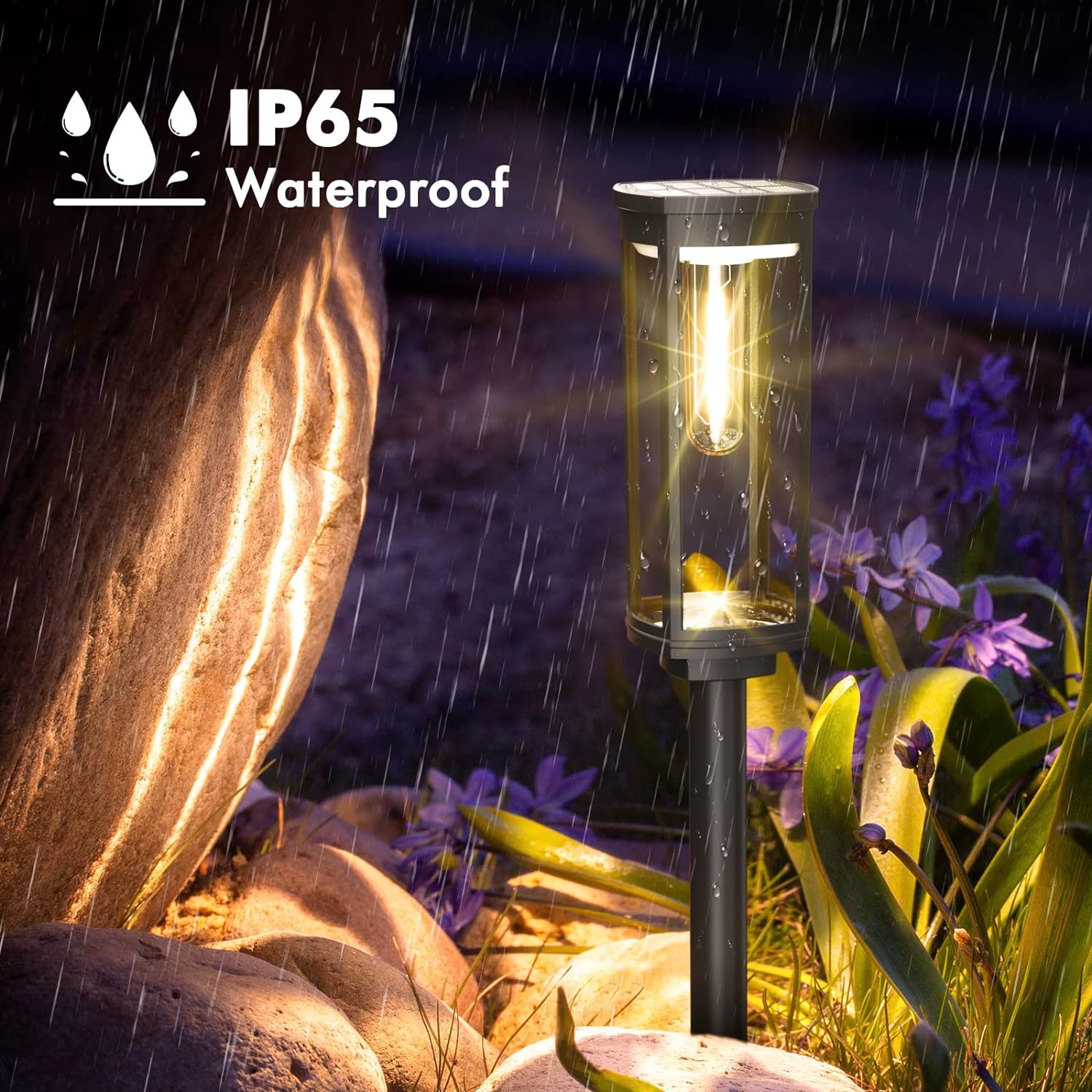 Solar Lanterns Outdoor LED Lighting | Eco-Friendly Garden & Pathway Lights | Aluminum & Plastic | Compact 19cm Design