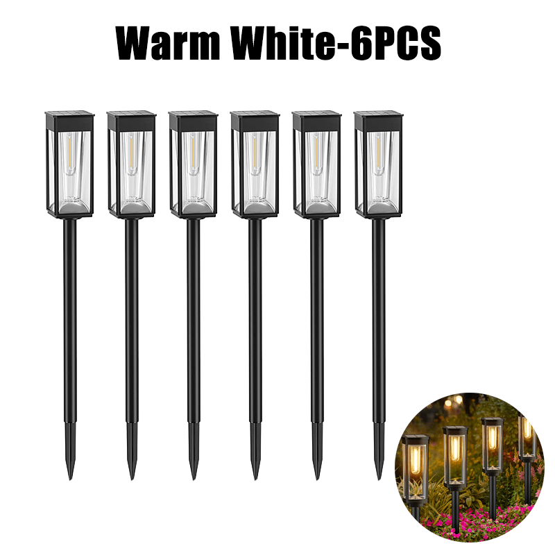 Solar Lanterns Outdoor LED Lighting | Eco-Friendly Garden & Pathway Lights | Aluminum & Plastic | Compact 19cm Design