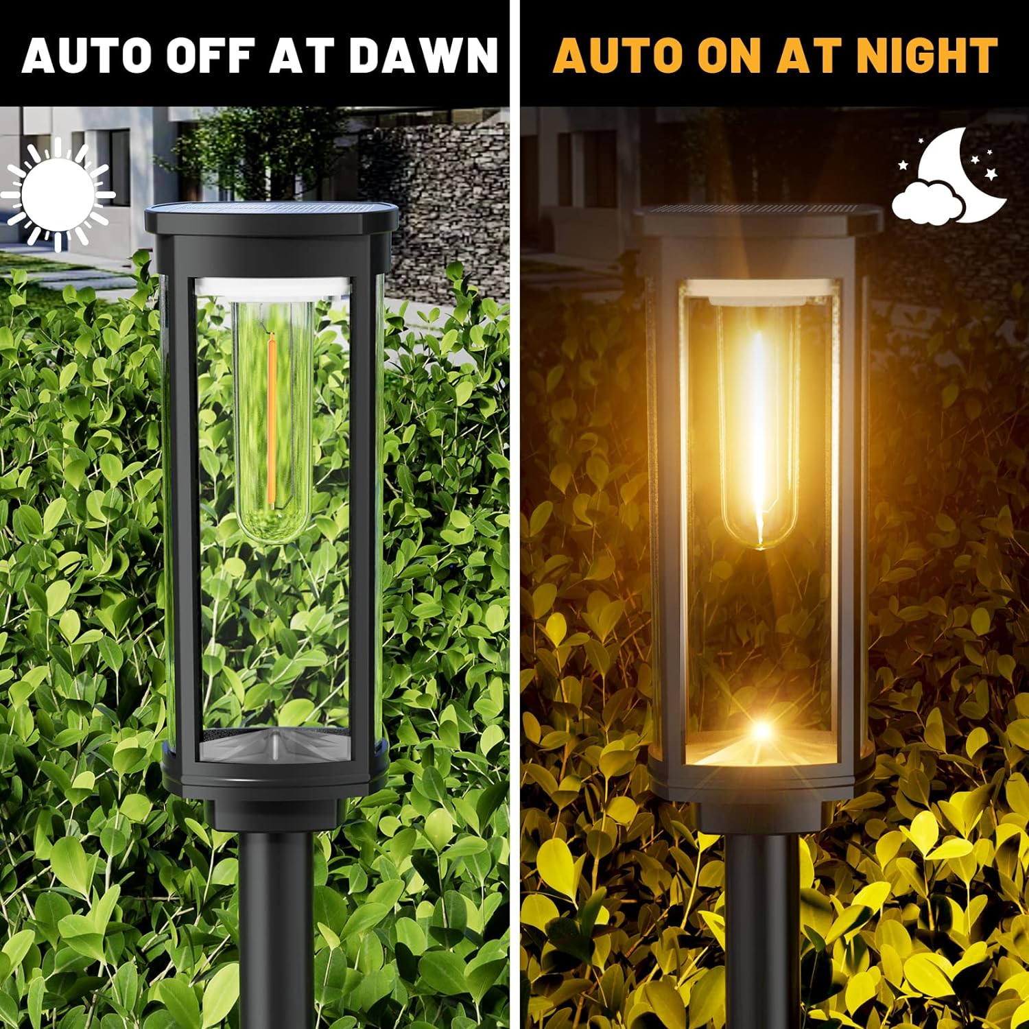 Solar Lanterns Outdoor LED Lighting | Eco-Friendly Garden & Pathway Lights | Aluminum & Plastic | Compact 19cm Design