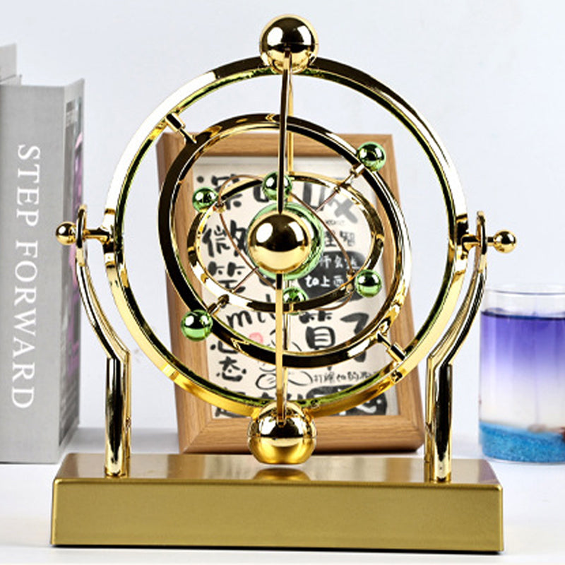 Orbitum Decorative Sculpture | Rotating Perpetual Motion | Science & Design in Motion | Metal