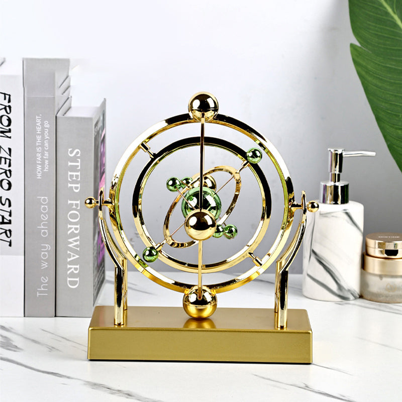 Orbitum Decorative Sculpture | Rotating Perpetual Motion | Science & Design in Motion | Metal