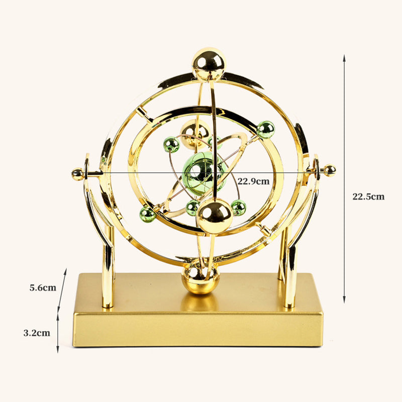 Orbitum Decorative Sculpture | Rotating Perpetual Motion | Science & Design in Motion | Metal