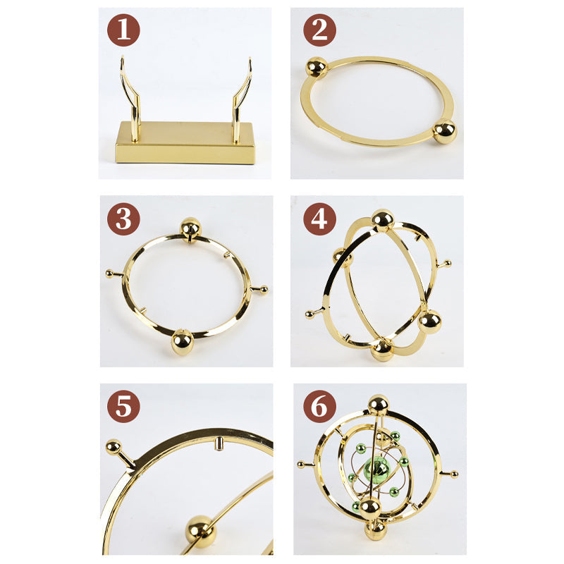 Orbitum Decorative Sculpture | Rotating Perpetual Motion | Science & Design in Motion | Metal