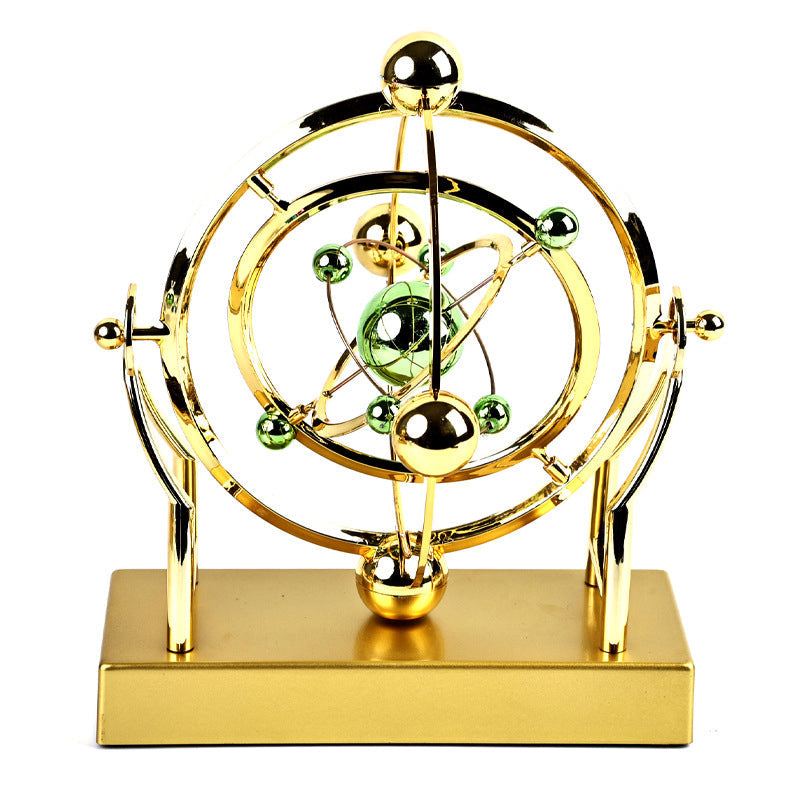 Orbitum Decorative Sculpture | Rotating Perpetual Motion | Science & Design in Motion | Metal