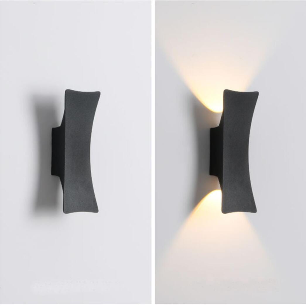 Sunset Outdoor Wall Lamp LED Wall Light | IP65 Waterproof | Aluminum & Acrylic | Warm White Modern Exterior Lighting