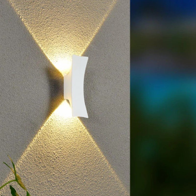 Sunset Outdoor Wall Lamp LED Wall Light | IP65 Waterproof | Aluminum & Acrylic | Warm White Modern Exterior Lighting
