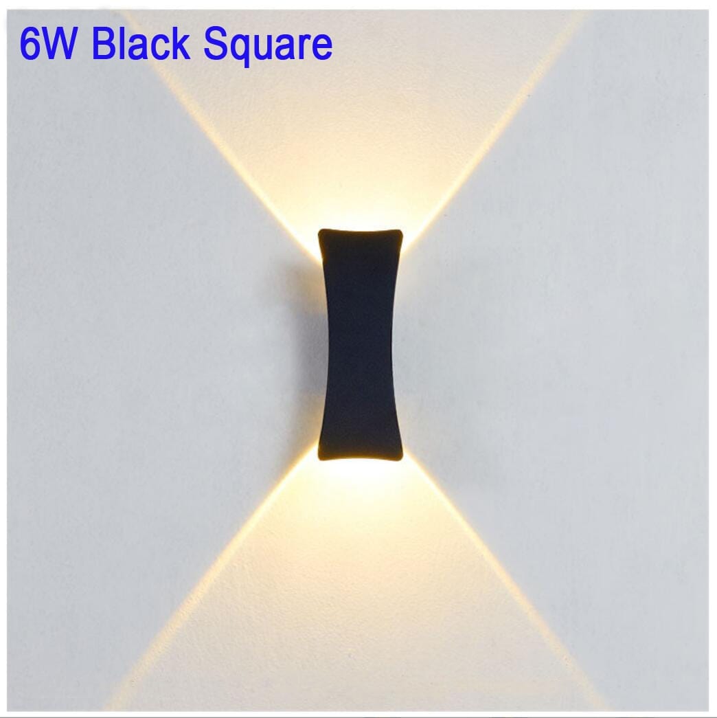 Sunset Outdoor Wall Lamp LED Wall Light | IP65 Waterproof | Aluminum & Acrylic | Warm White Modern Exterior Lighting