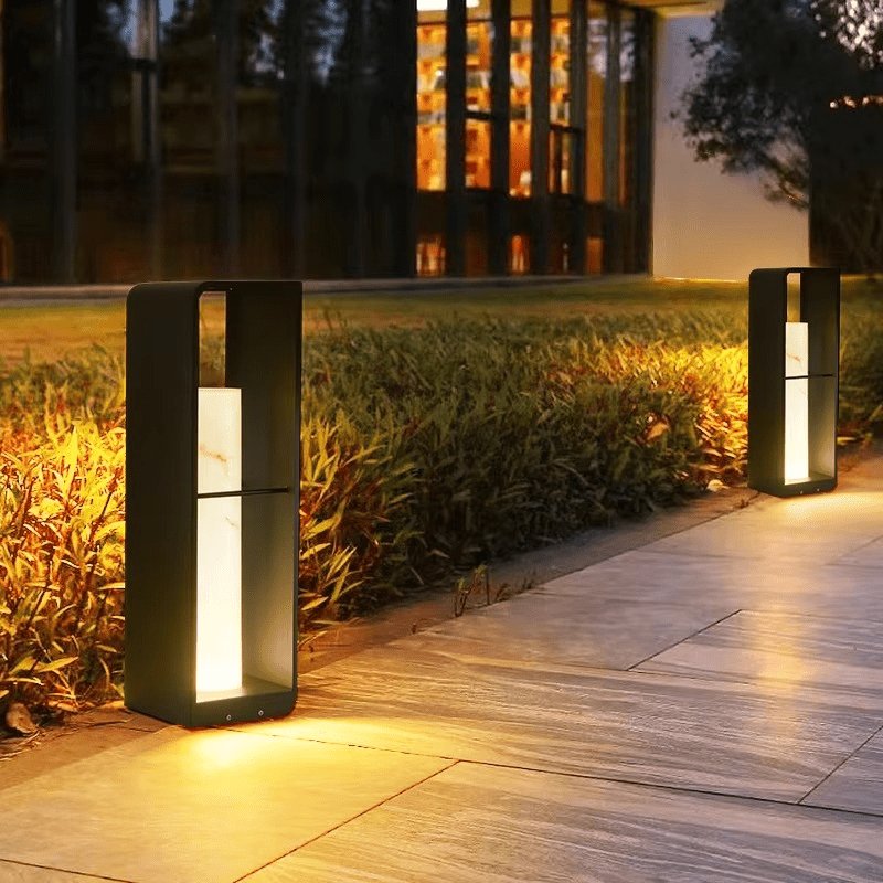 Solar Garden Lamp Outdoor LED Lighting | IP65 Waterproof | Stainless Steel & Resin | Warm White 3000K Patio & Garden Lighting