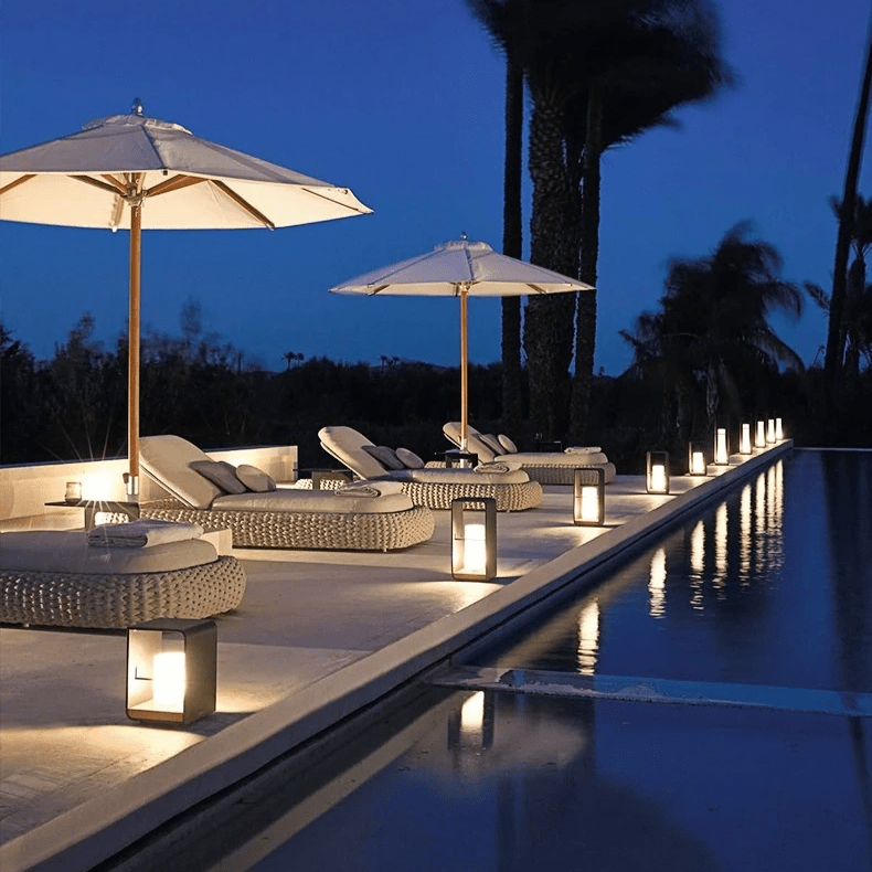 Solar Garden Lamp Outdoor LED Lighting | IP65 Waterproof | Stainless Steel & Resin | Warm White 3000K Patio & Garden Lighting