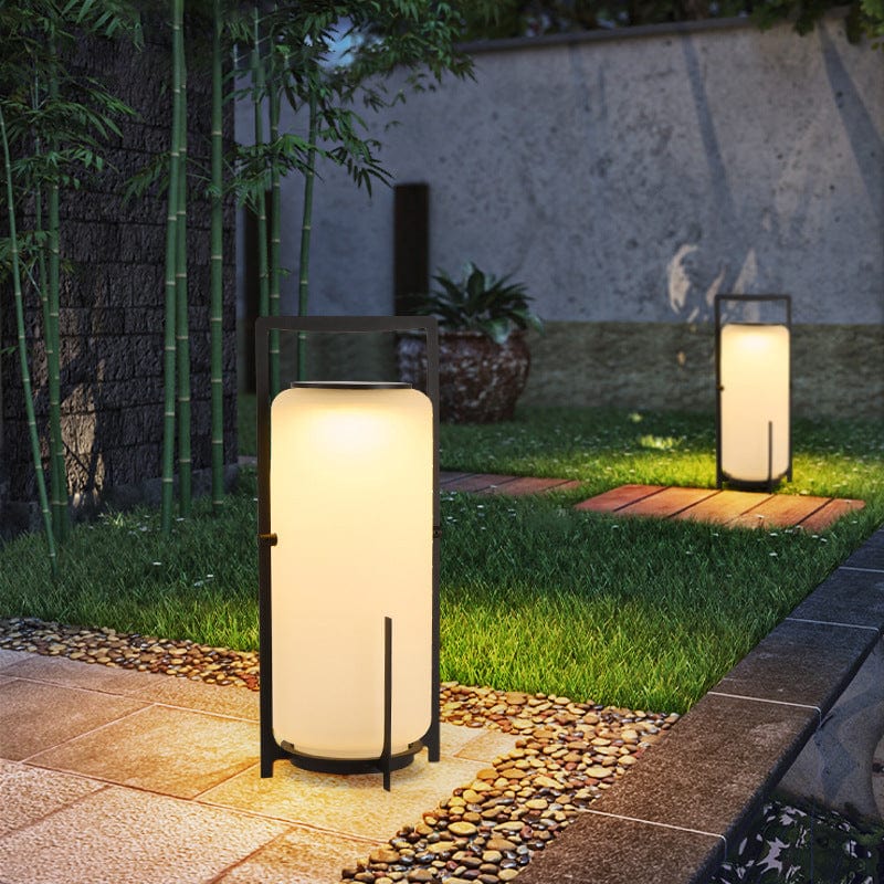 Terrace Solar Lamp Outdoor LED Garden Light | Stainless Steel & Glass | IP65 Waterproof | E27 Solar Pathway & Patio Lighting