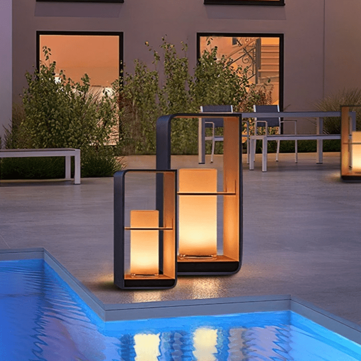 Solar Garden Lamp Outdoor LED Lighting | IP65 Waterproof | Stainless Steel & Resin | Warm White 3000K Patio & Garden Lighting