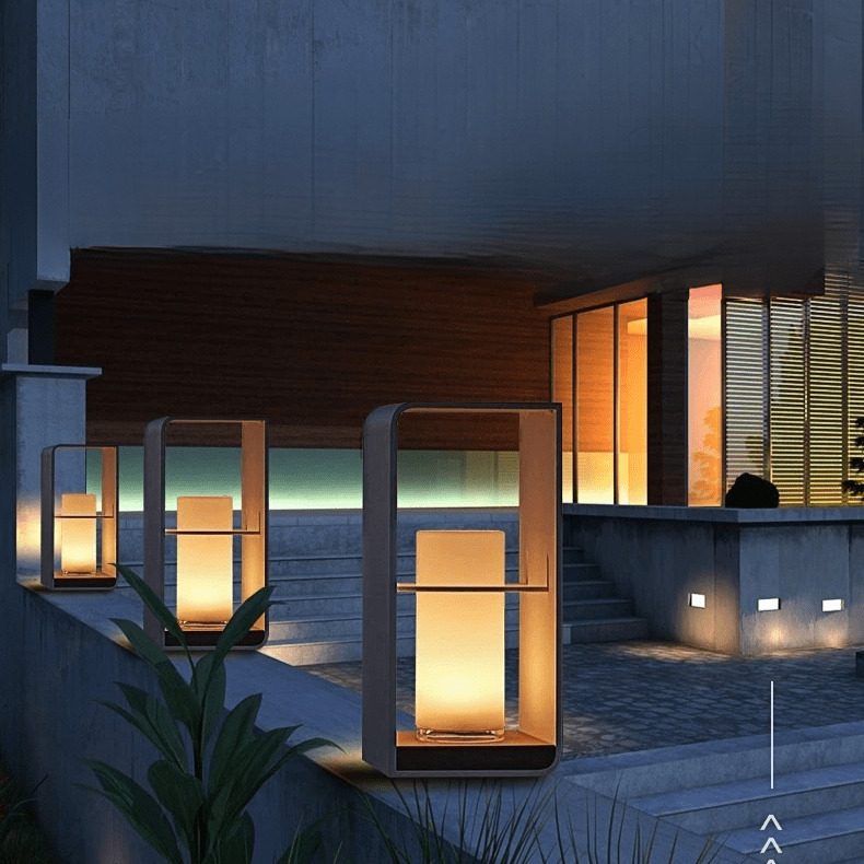 Solar Garden Lamp Outdoor LED Lighting | IP65 Waterproof | Stainless Steel & Resin | Warm White 3000K Patio & Garden Lighting