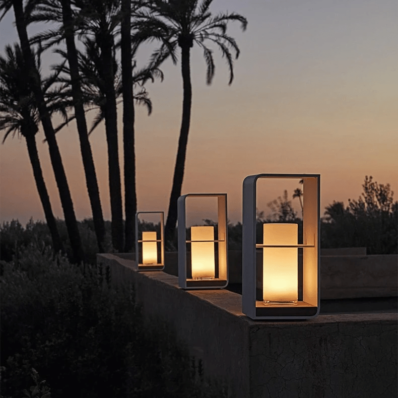 Solar Garden Lamp Outdoor LED Lighting | IP65 Waterproof | Stainless Steel & Resin | Warm White 3000K Patio & Garden Lighting