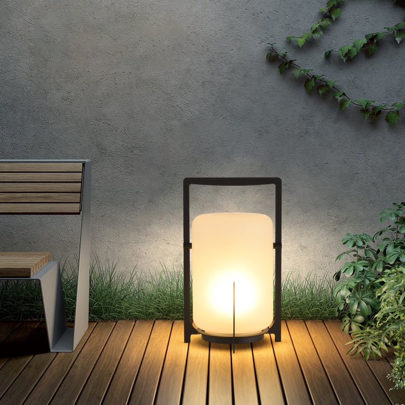 Terrace Solar Lamp Outdoor LED Garden Light | Stainless Steel & Glass | IP65 Waterproof | E27 Solar Pathway & Patio Lighting