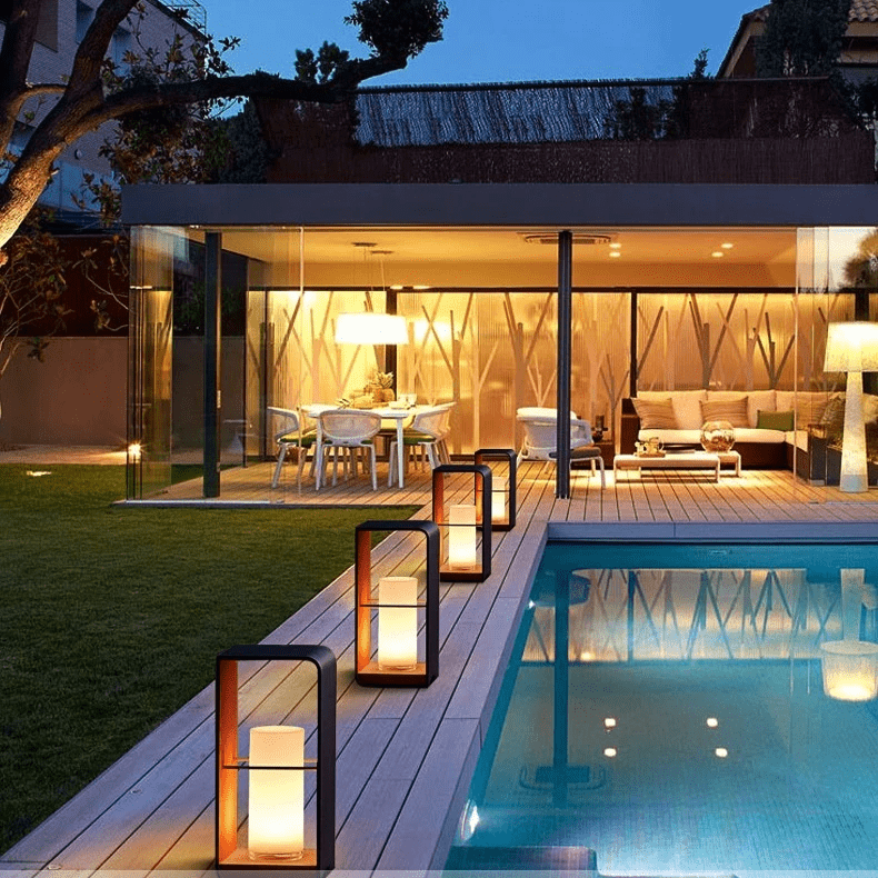 Solar Garden Lamp Outdoor LED Lighting | IP65 Waterproof | Stainless Steel & Resin | Warm White 3000K Patio & Garden Lighting