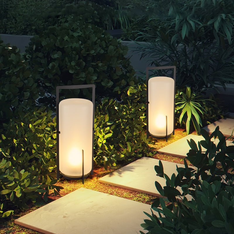 Terrace Solar Lamp Outdoor LED Garden Light | Stainless Steel & Glass | IP65 Waterproof | E27 Solar Pathway & Patio Lighting