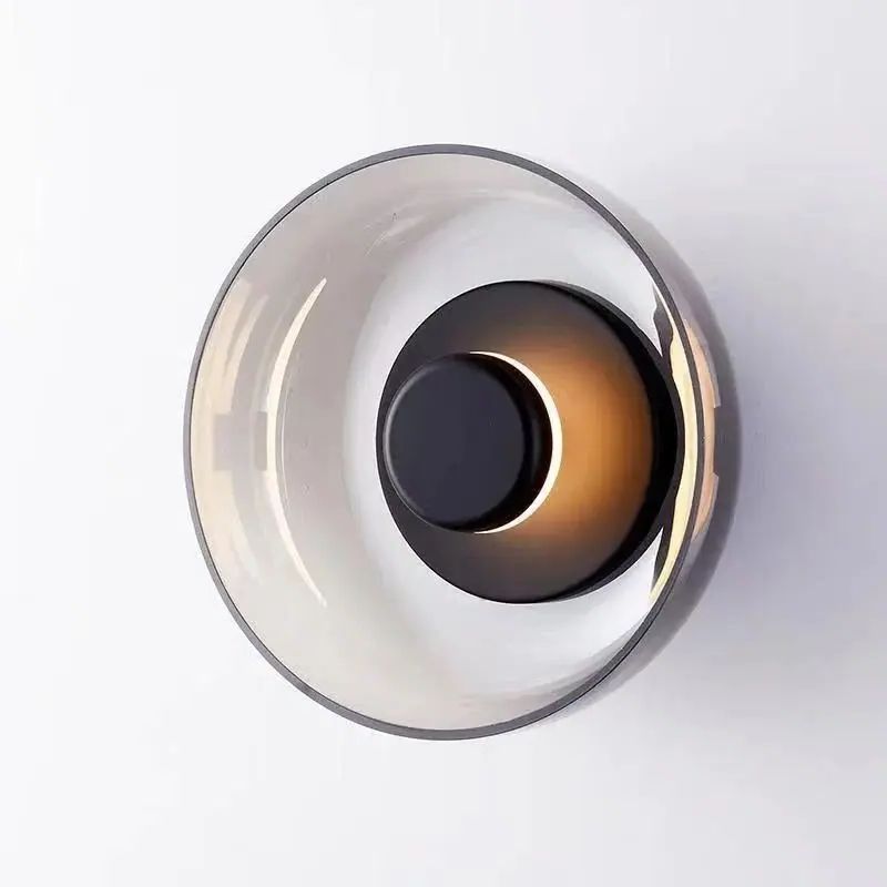 Scandinavian Wall Sconce for Bedroom & Living Room | Minimalist Glass Stone Design | LED 5W Accent Light | 23x95cm