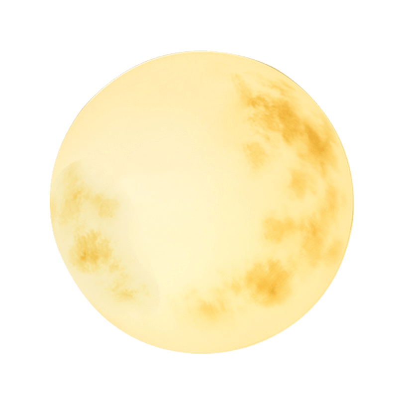 Moon-Shaped Garden Pendant Light