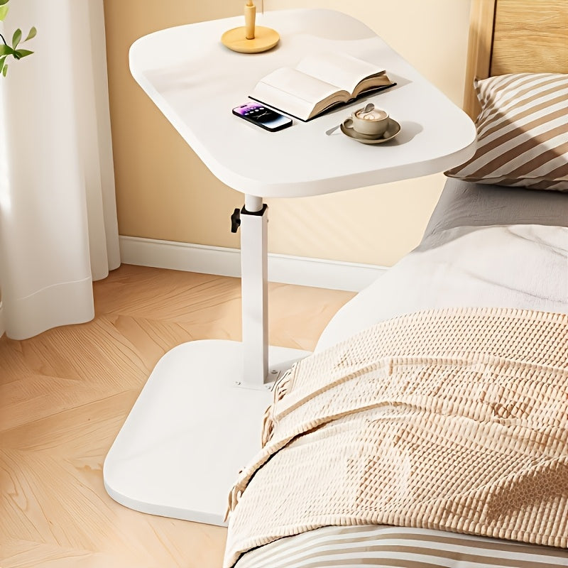 Flexivo SideLift | Height Adjustable Side Table with Wooden Top & Metal Frame