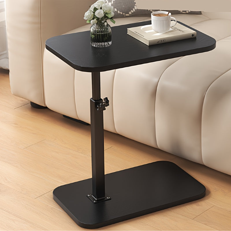 Flexivo SideLift | Height Adjustable Side Table with Wooden Top & Metal Frame