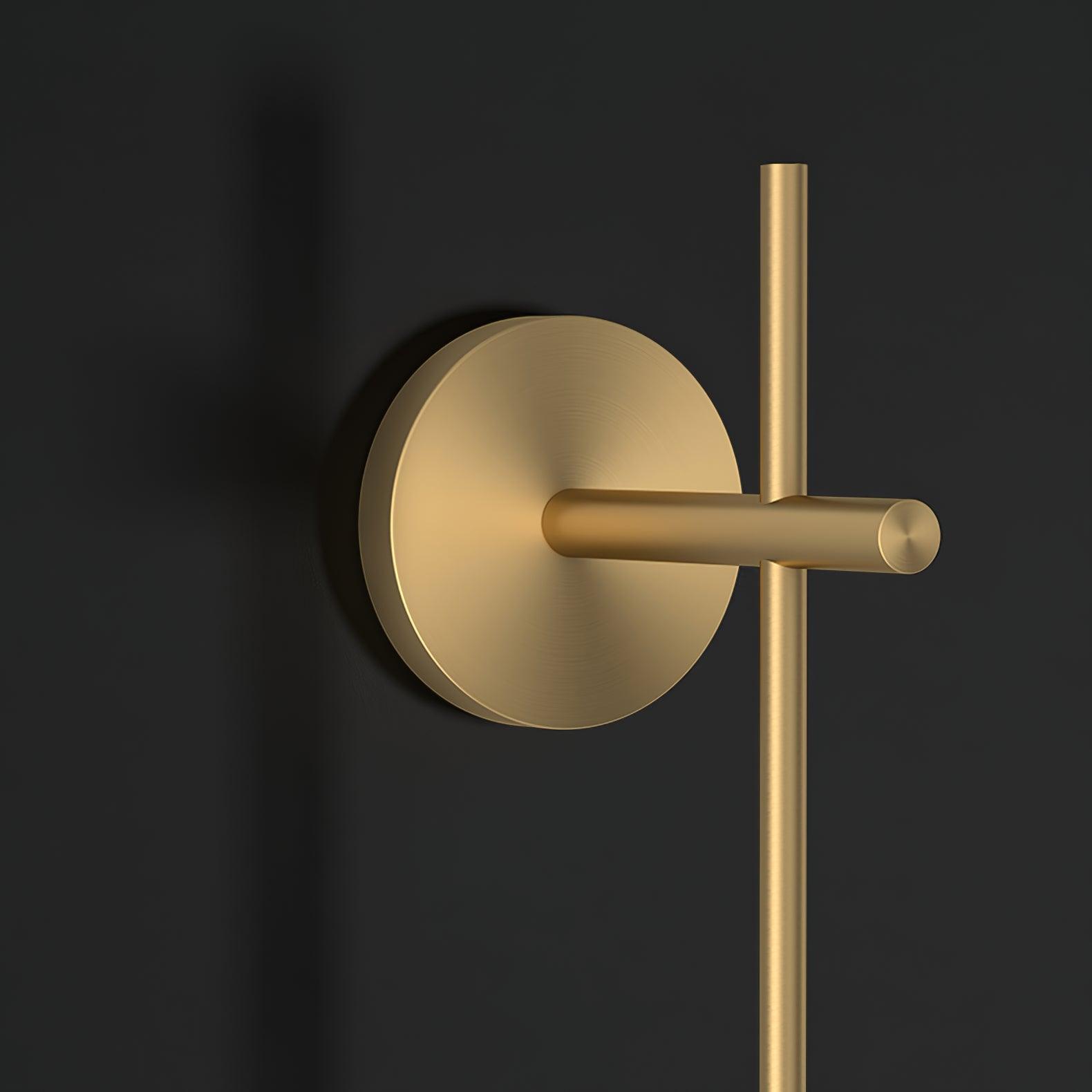 Vertical Globe Wall Lamp LED Sconce Light | Gold Finish Brass | Frosted Glass Orb | Modern Minimalist Wall Lighting 3000K–6000K