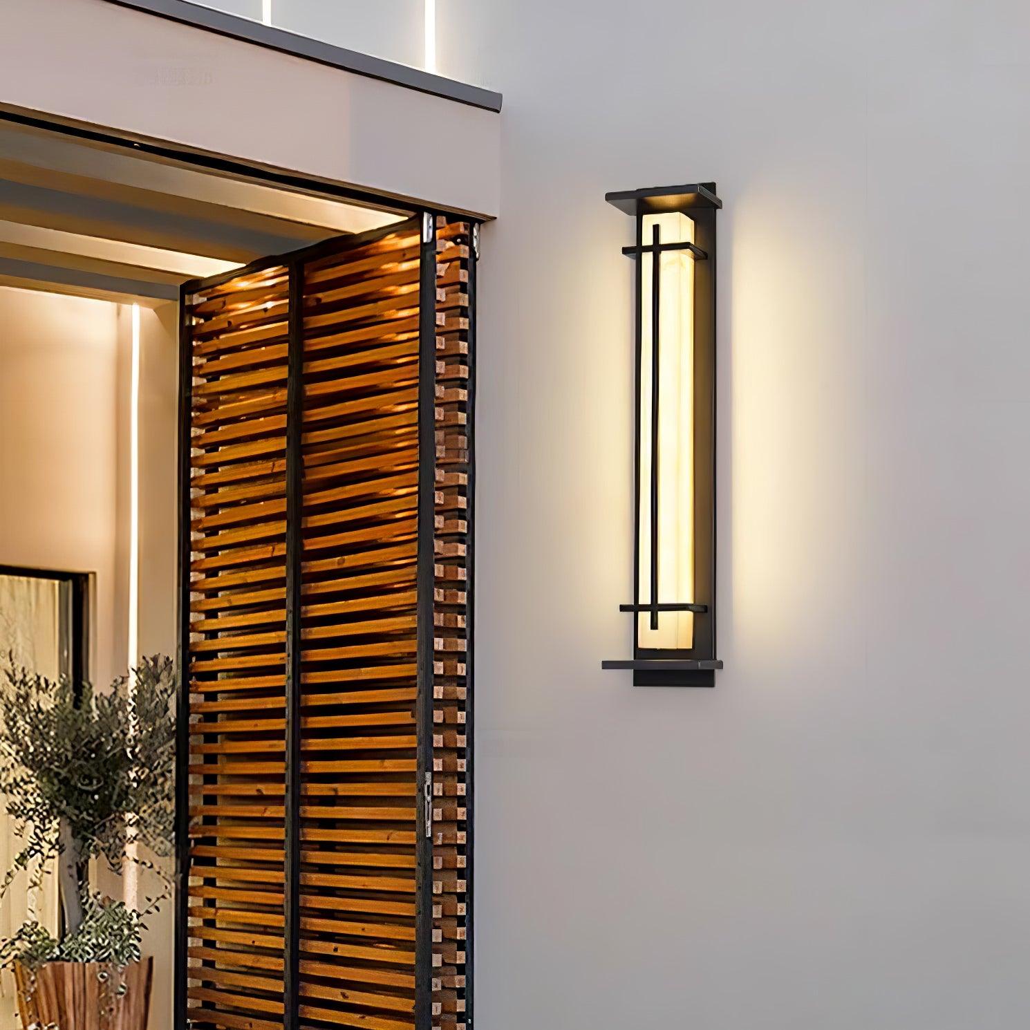 Square Outdoor Wall Light LED Waterproof Wall Sconce | Stainless Steel & Marble | IP65 Garden & Exterior Lighting | 3000K–6000K