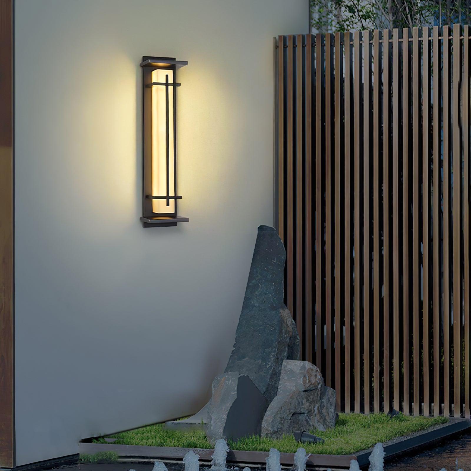 Square Outdoor Wall Light LED Waterproof Wall Sconce | Stainless Steel & Marble | IP65 Garden & Exterior Lighting | 3000K–6000K