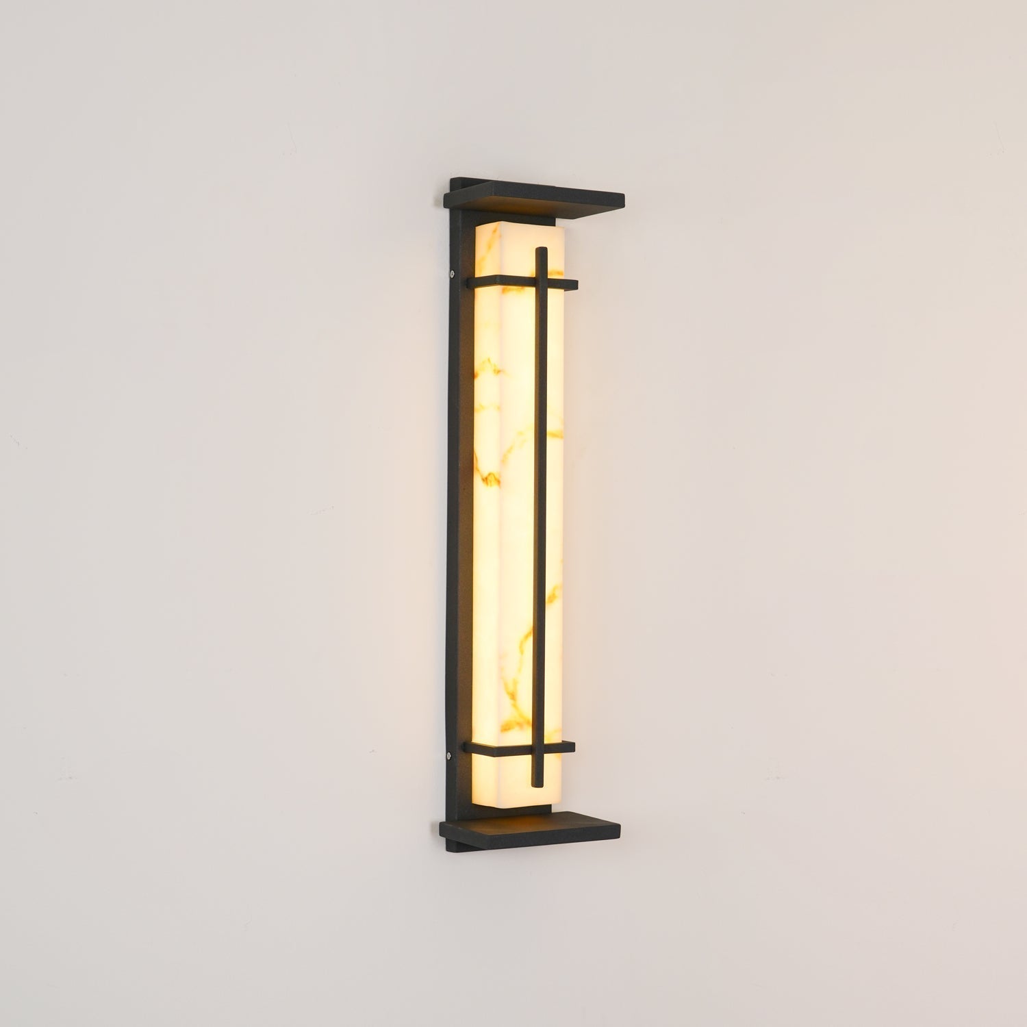 Square Outdoor Wall Light LED Waterproof Wall Sconce | Stainless Steel & Marble | IP65 Garden & Exterior Lighting | 3000K–6000K