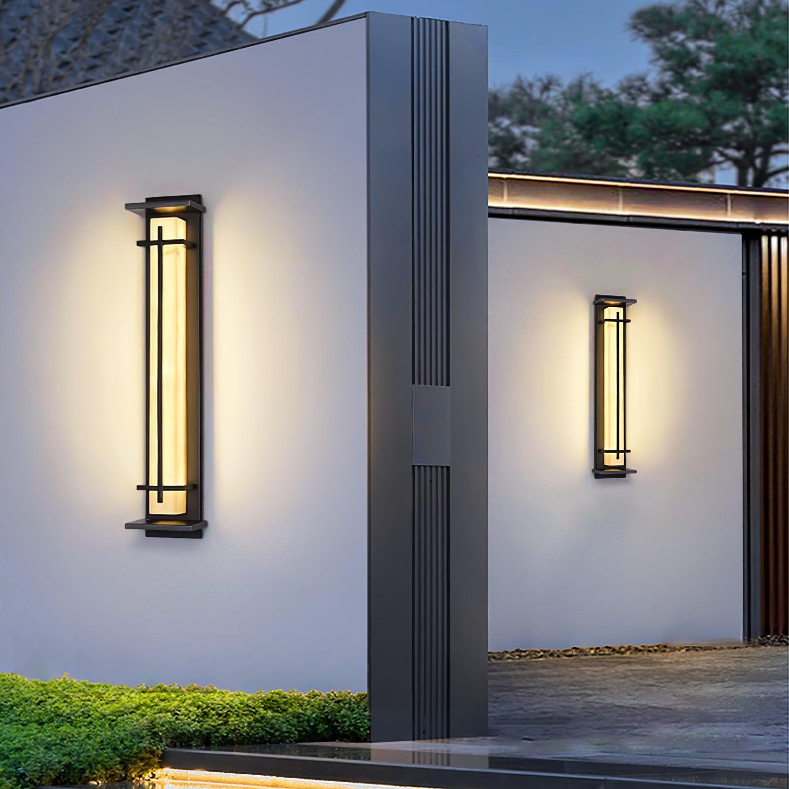 Square Outdoor Wall Light LED Waterproof Wall Sconce | Stainless Steel & Marble | IP65 Garden & Exterior Lighting | 3000K–6000K