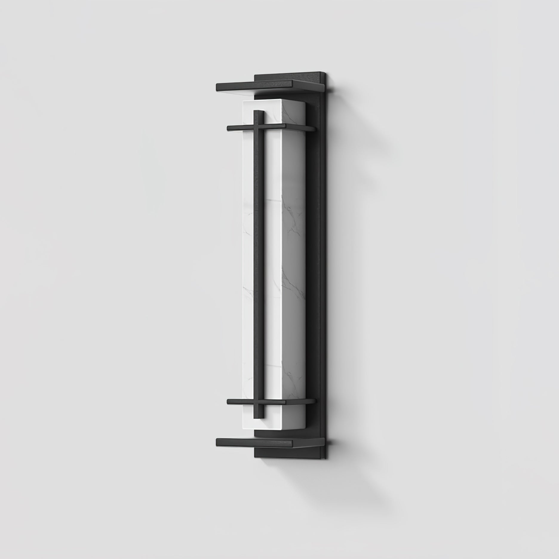 Square Outdoor Wall Light LED Waterproof Wall Sconce | Stainless Steel & Marble | IP65 Garden & Exterior Lighting | 3000K–6000K